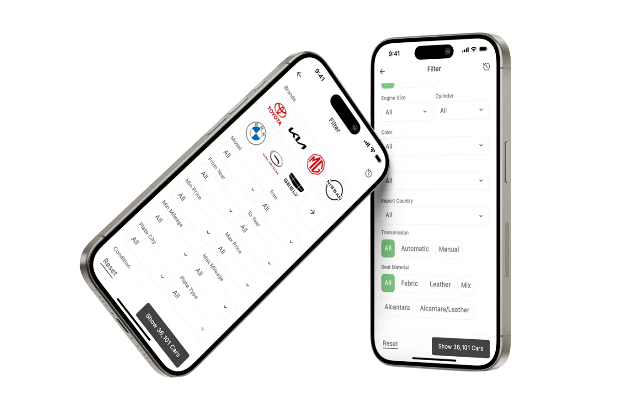 iQ Cars App Screenshots